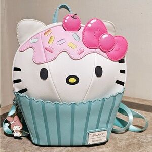 Sanrio Hello Kitty Pink and Blue Cupcake Bag